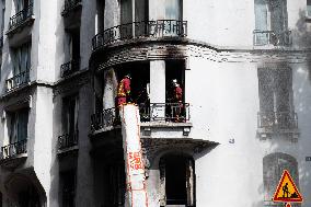 Three Injured in Serious Fire - Paris