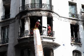 Three Injured in Serious Fire - Paris