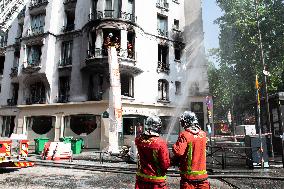 Three Injured in Serious Fire - Paris