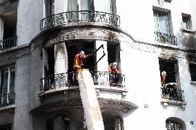 Three Injured in Serious Fire - Paris