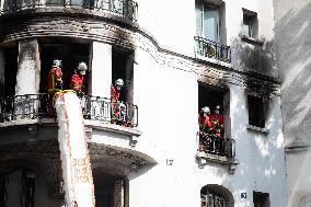 Three Injured in Serious Fire - Paris