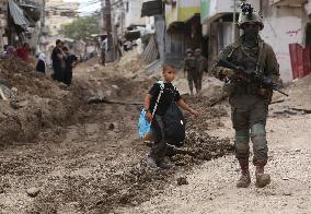 Israeli Forces Demolish Refugee Camp - West Bank