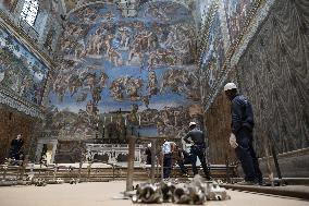 Preparation Of The Sistine Chapel For The Conclave - Vatican