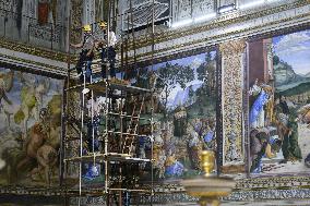 Preparation Of The Sistine Chapel For The Conclave - Vatican