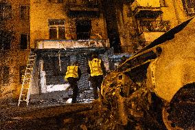 Drones Strike The City Of Kharkiv - Ukraine