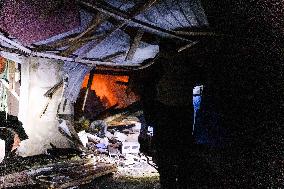Drones Strike The City Of Kharkiv - Ukraine