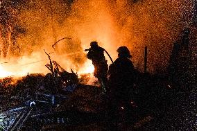 Drones Strike The City Of Kharkiv - Ukraine