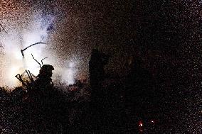 Drones Strike The City Of Kharkiv - Ukraine