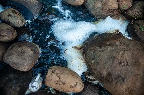 Deli River Pollution in Medan - Indonesia