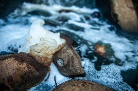 Deli River Pollution in Medan - Indonesia