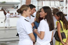 Princess Leonor Greets Queen Letizia - Panama