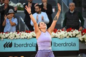 Mutua Madrid Open - Aryna Sabalenka Wins Her Third Title