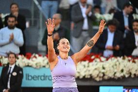 Mutua Madrid Open - Aryna Sabalenka Wins Her Third Title