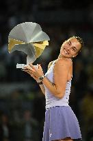 Mutua Madrid Open - Aryna Sabalenka Wins Her Third Title