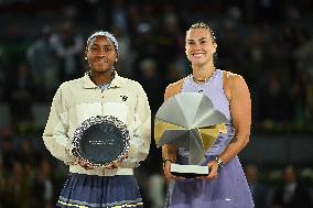 Mutua Madrid Open - Aryna Sabalenka Wins Her Third Title