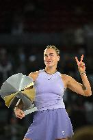 Mutua Madrid Open - Aryna Sabalenka Wins Her Third Title