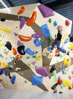 Sport climbing Olympic medalist opens gym