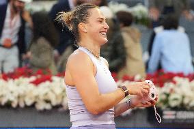 Mutua Madrid Open - Aryna Sabalenka Wins Her Third Title