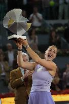 Mutua Madrid Open - Aryna Sabalenka Wins Her Third Title