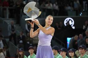 Mutua Madrid Open - Aryna Sabalenka Wins Her Third Title
