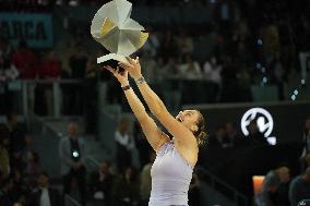 Mutua Madrid Open - Aryna Sabalenka Wins Her Third Title