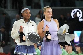 Mutua Madrid Open - Aryna Sabalenka Wins Her Third Title