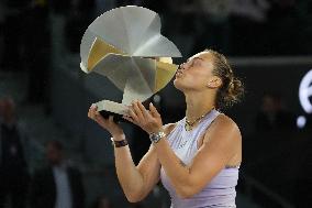 Mutua Madrid Open - Aryna Sabalenka Wins Her Third Title