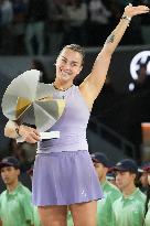 Mutua Madrid Open - Aryna Sabalenka Wins Her Third Title