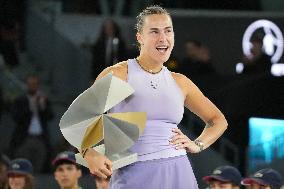 Mutua Madrid Open - Aryna Sabalenka Wins Her Third Title
