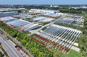 A Wind Turbine Blade Production Base in Yancheng