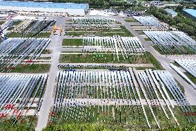 A Wind Turbine Blade Production Base in Yancheng
