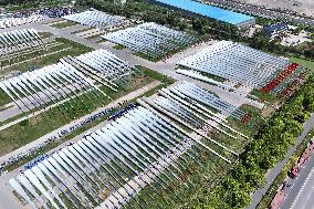 A Wind Turbine Blade Production Base in Yancheng