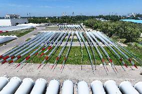 A Wind Turbine Blade Production Base in Yancheng