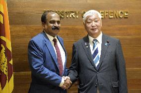 Japan defense minister in Sri Lanka