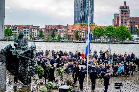 Commemoration at the National Merchant Navy Monument - Rotterdam