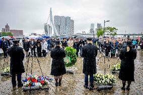 Commemoration at the National Merchant Navy Monument - Rotterdam