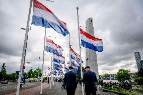 Commemoration at the National Merchant Navy Monument - Rotterdam
