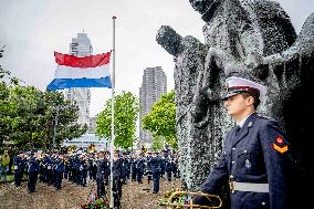 Commemoration at the National Merchant Navy Monument - Rotterdam