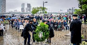 Commemoration at the National Merchant Navy Monument - Rotterdam