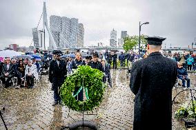 Commemoration at the National Merchant Navy Monument - Rotterdam