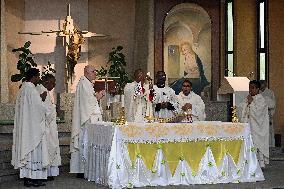 Cardinal Elector Fridolin Ambongo Besungu Celebrates A Mass - Rome