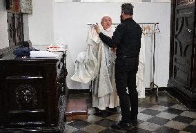 Cardinal Jean-Marc Aveline Celebrates a Mass - Rome