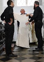 Cardinal Jean-Marc Aveline Celebrates a Mass - Rome