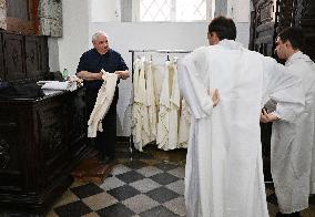 Cardinal Jean-Marc Aveline Celebrates a Mass - Rome