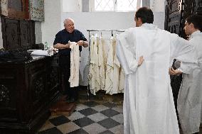 Cardinal Jean-Marc Aveline Celebrates a Mass - Rome