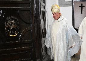 Cardinal Jean-Marc Aveline Celebrates a Mass - Rome