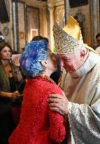 Cardinal Jean-Marc Aveline Celebrates a Mass - Rome