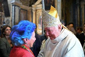 Cardinal Jean-Marc Aveline Celebrates a Mass - Rome