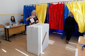 Romanian Presidential Election Rerun Voting - Bucharest