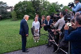 resident Donald J Trump returns to the White House